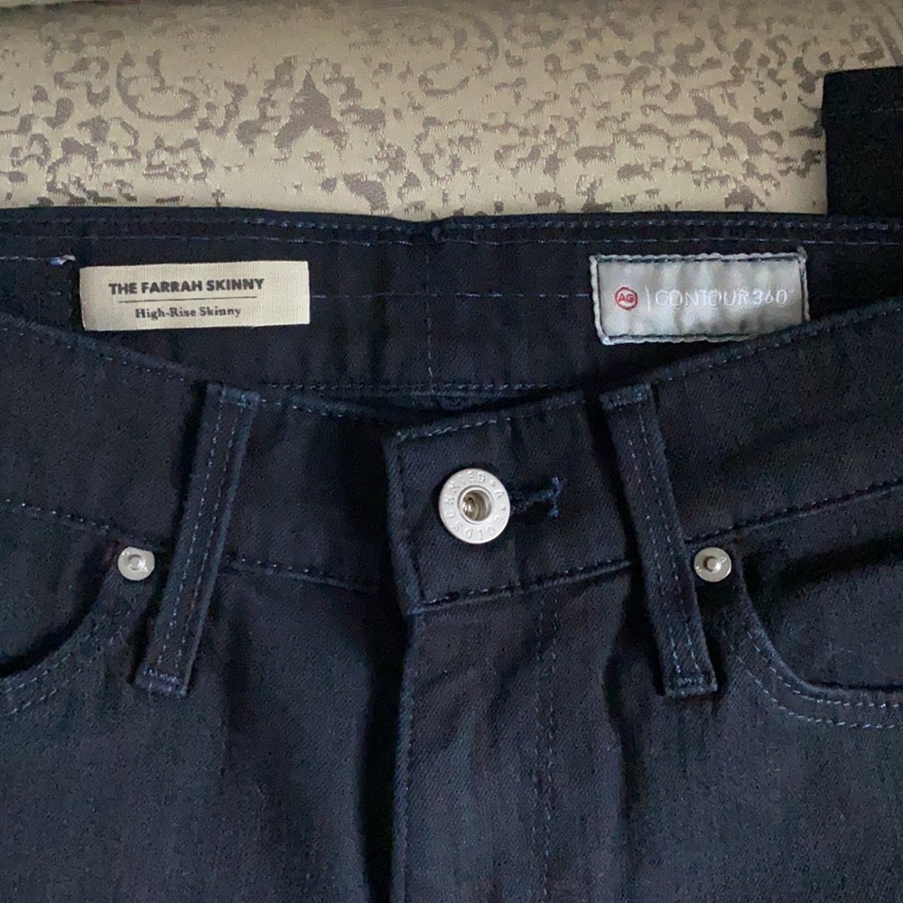 AG Jeans Black “The Farrah Skinny” Size 25R - Picture 4 of 11